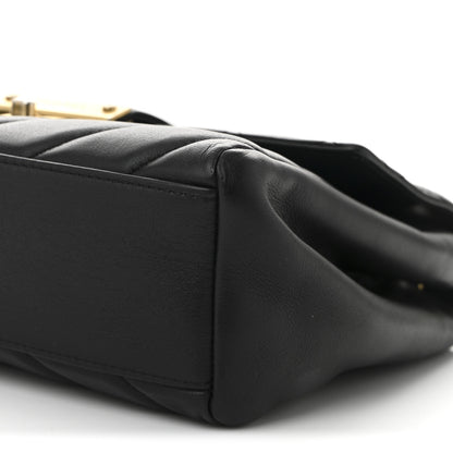 Chanel Calfskin Quilted Chevron In The City Bag Black 10 of 11