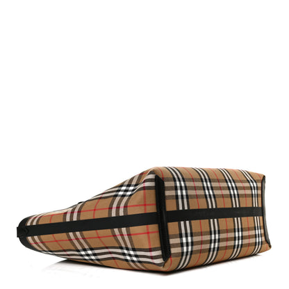 Burberry Vintage Check Medium The Giant Reversible Tote Antique Yellow Bright Red 4 of 14