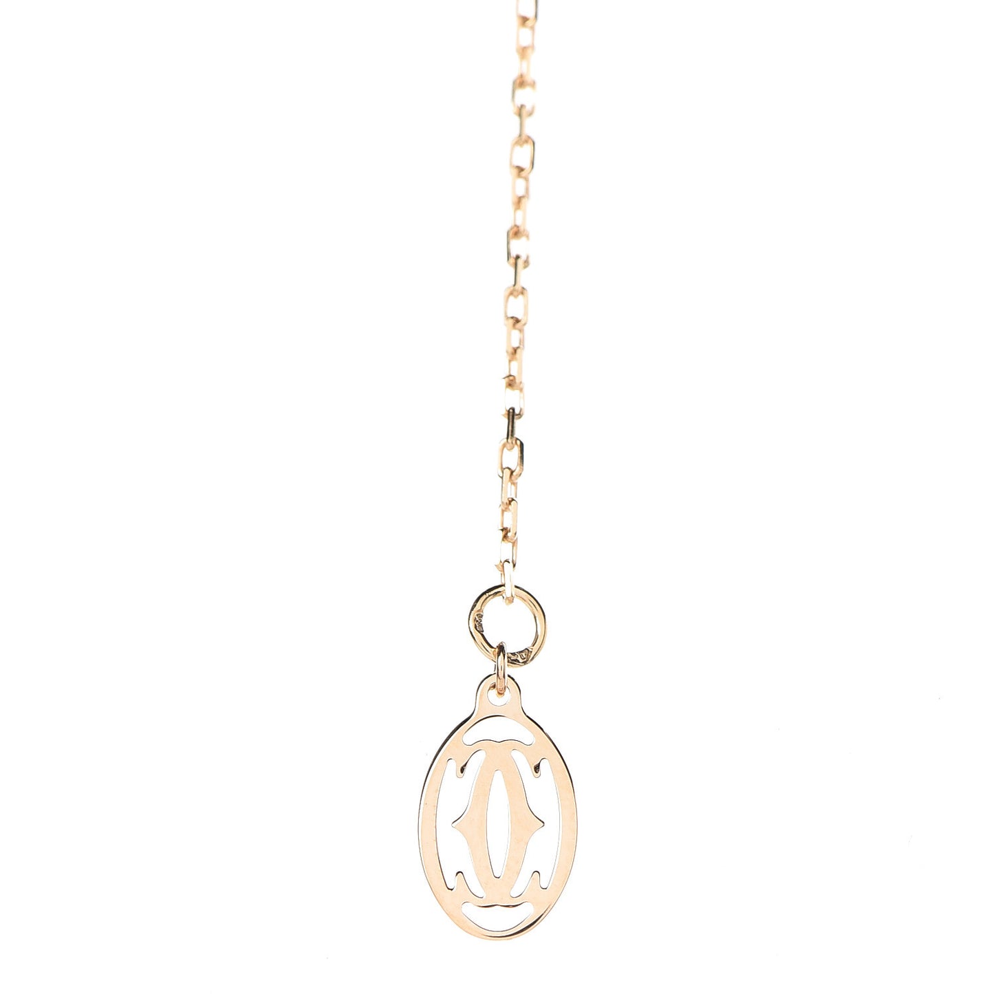 18K Yellow Gold Diamond LM D'Amour Pendant Necklace