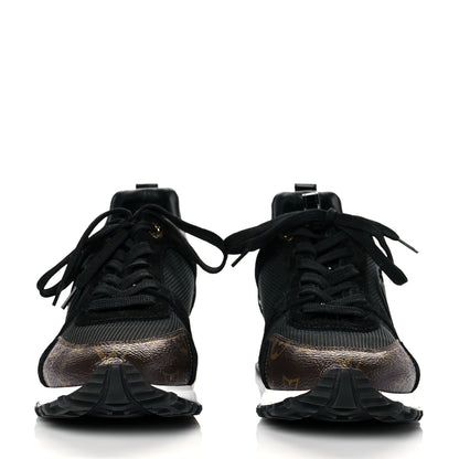 Louis Vuitton Suede Monogram Run Away Sneakers 39 Black 2 of 9