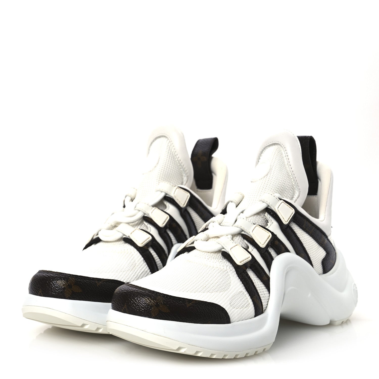 Louis Vuitton Patent Monogram LV Archlight Sneakers 37 White 4 of 11