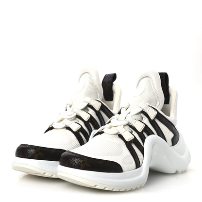 Louis Vuitton Patent Monogram LV Archlight Sneakers 37 White 4 of 11