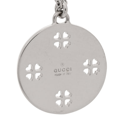 Gucci 18K White Gold Diamond Clover Pendant Necklace 6 of 6