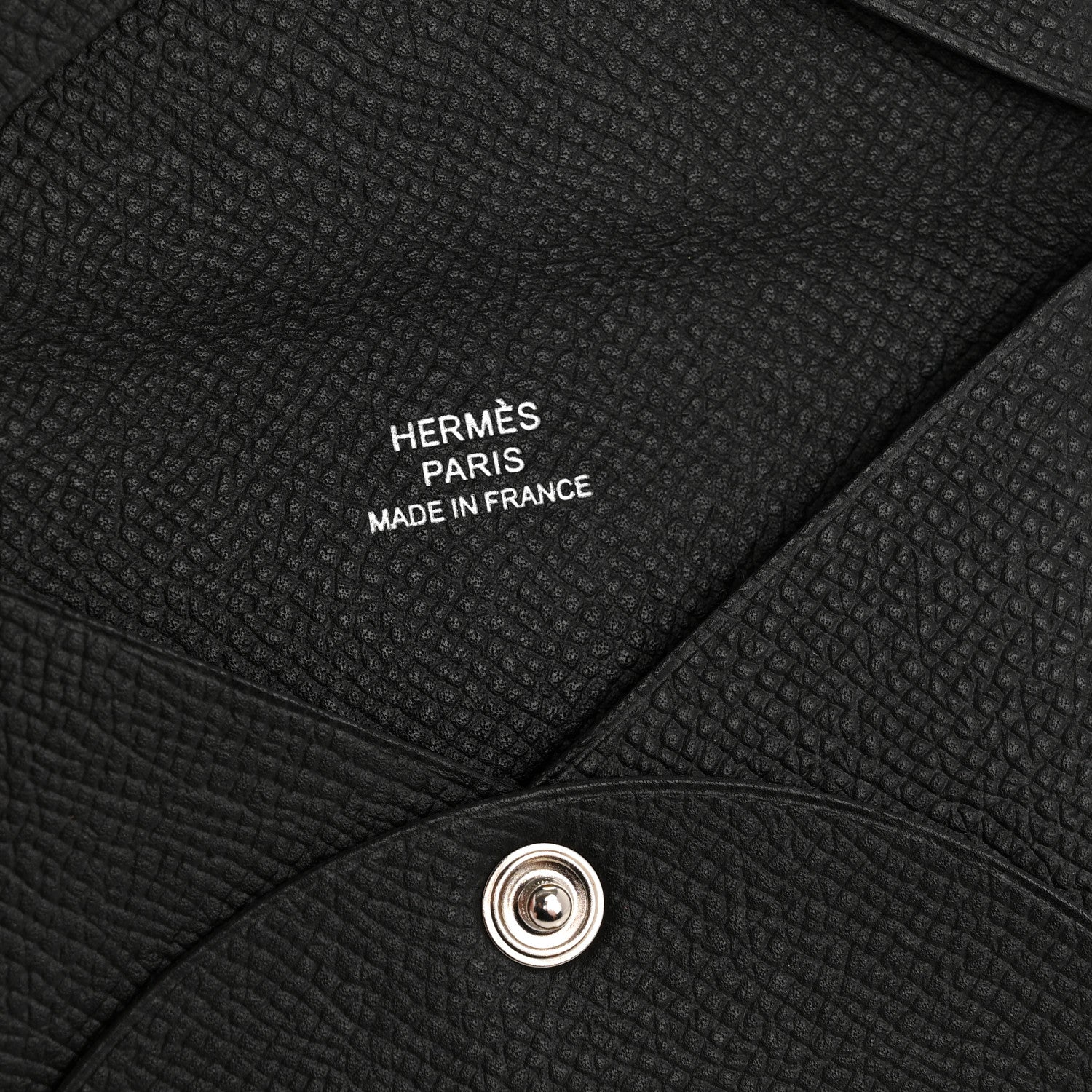 Hermes Epsom Calvi Card Case Black 6 of 8