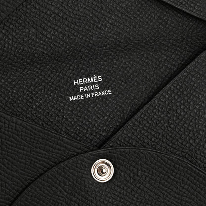 Hermes Epsom Calvi Card Case Black 6 of 8