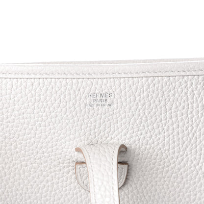 Hermes Taurillon Clemence Evelyne III PM Gris Perle 6 of 10
