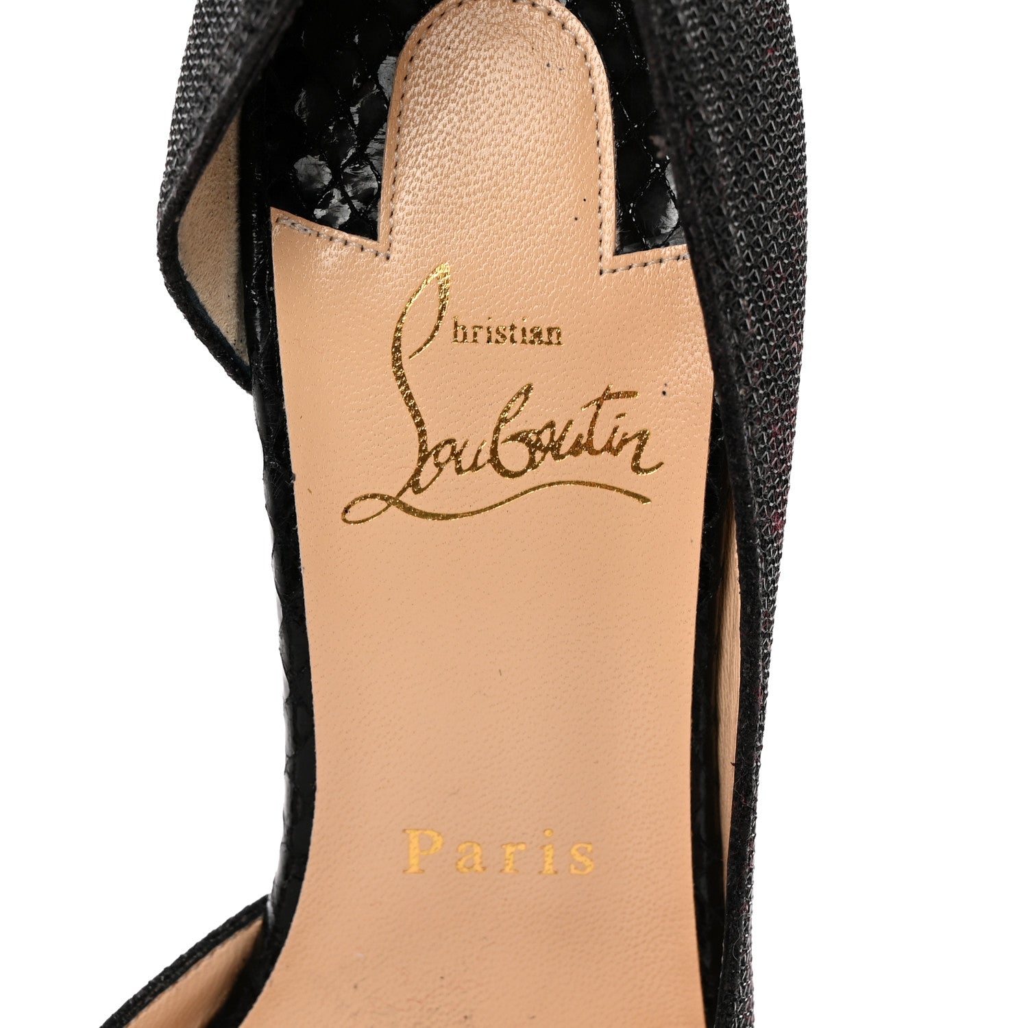 Christian Louboutin Glitter Tennis Iriza 70 Pumps 37 Black 7 of 11