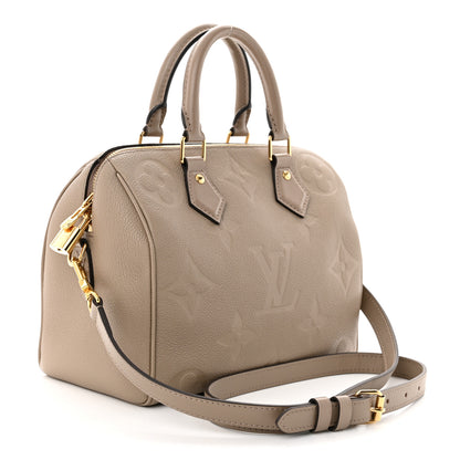 Louis Vuitton Empreinte Monogram Giant Speedy Bandouliere 25 Tourterelle 3 of 9