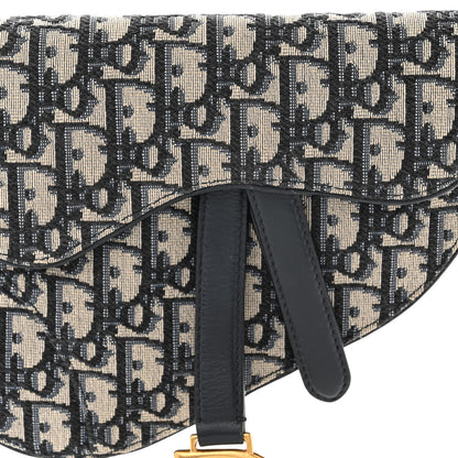 Christian Dior Oblique Saddle Belt Pouch Blue 7 of 9