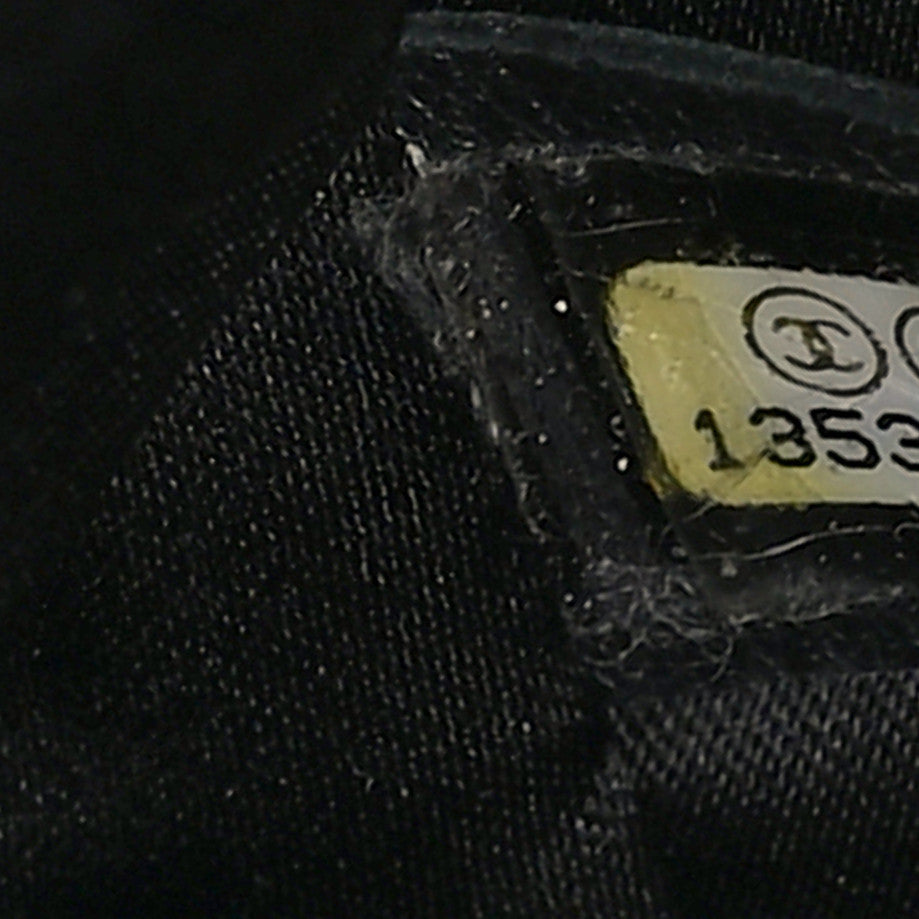 Glazed Calfskin Large On The Road Tote Black