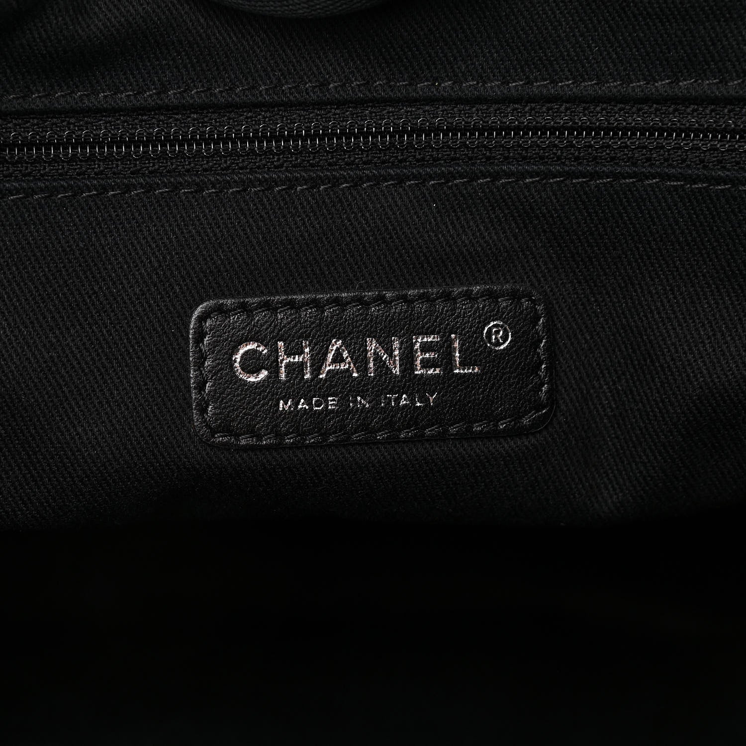 Chanel Canvas Small Deauville Tote Grey 6 of 13