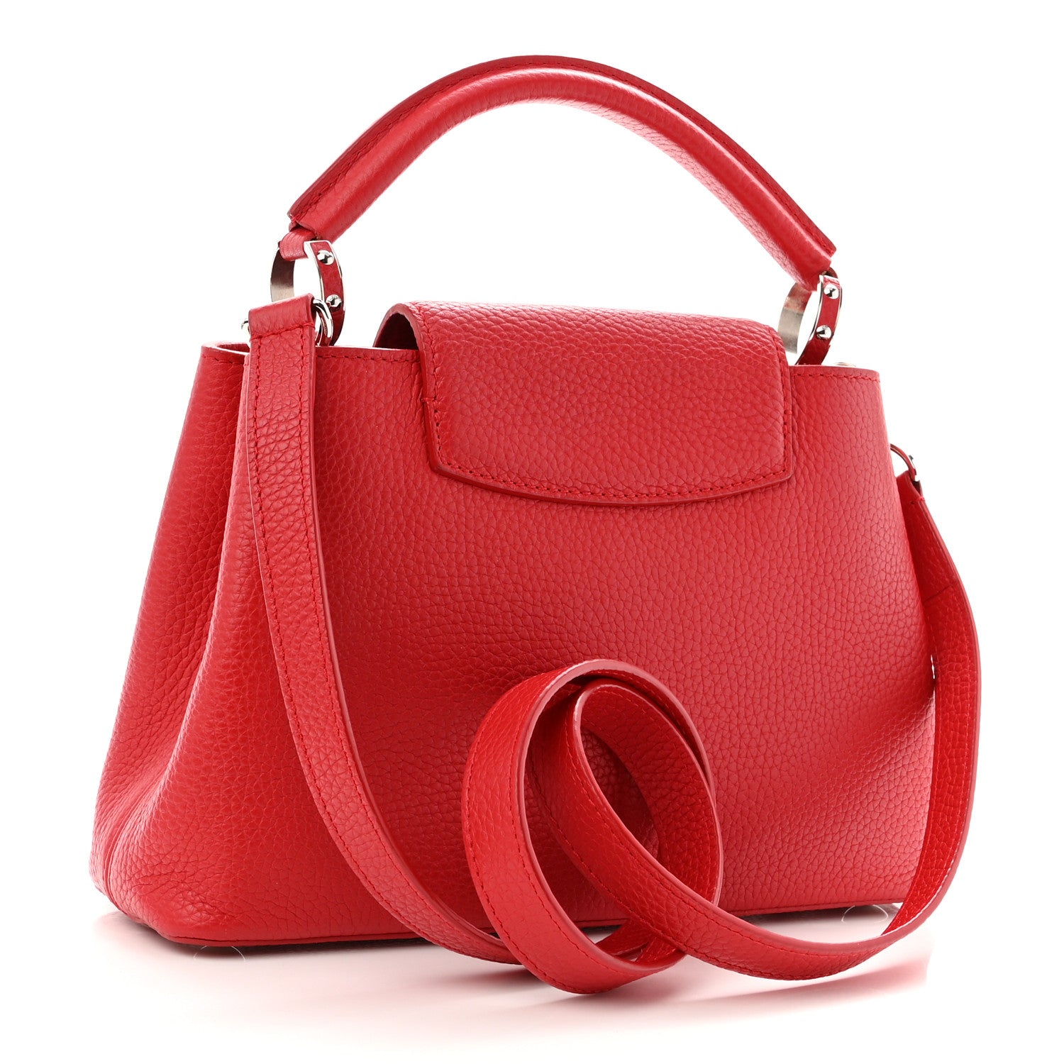 Louis Vuitton Taurillon Capucines BB Rubis 3 of 9