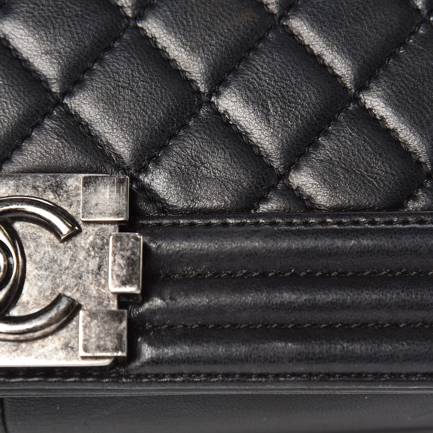 Chanel Lambskin Quilted Medium Boy Flap Black 11 of 18