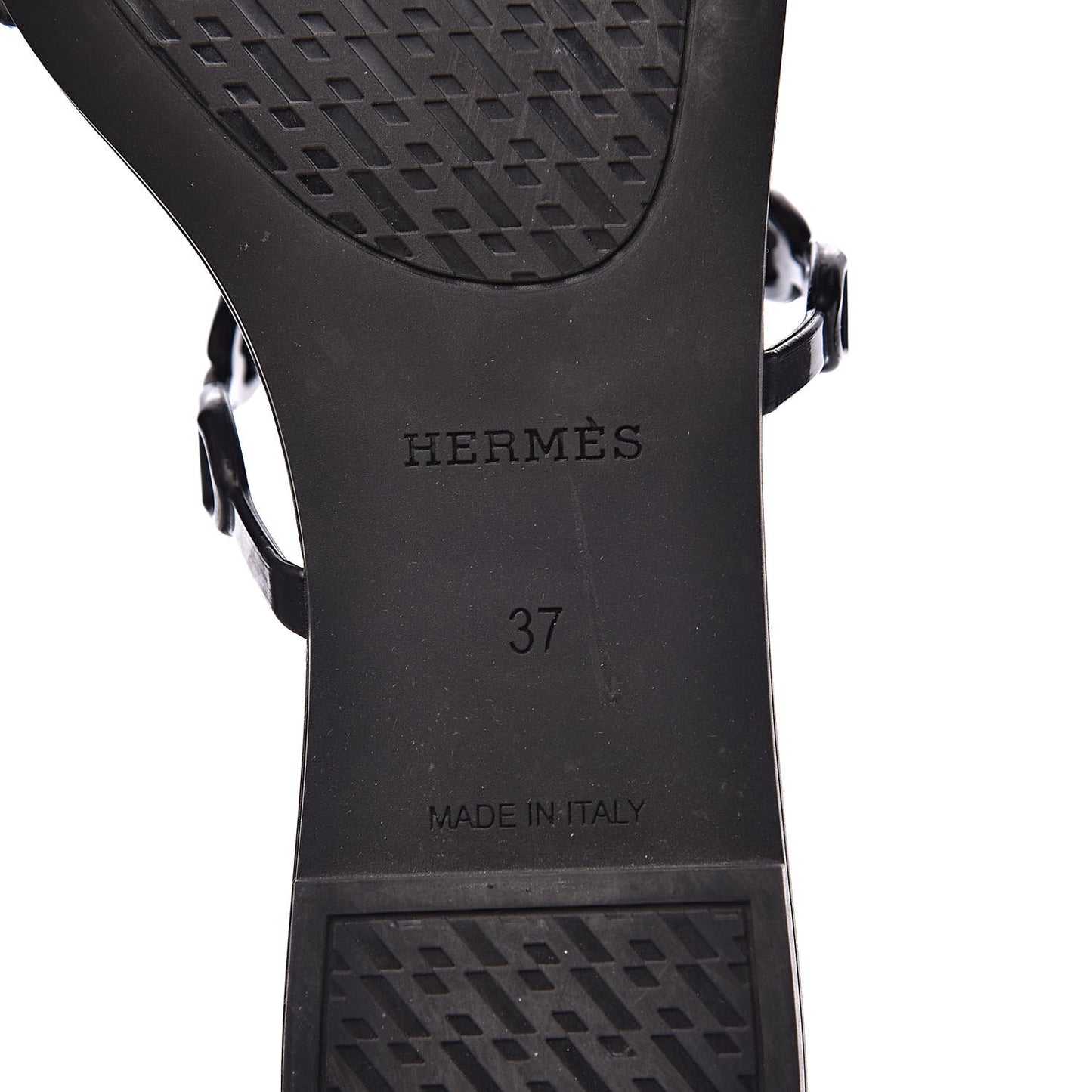 Rubber Chaine d'Ancre Rivage Sandals 37 Black