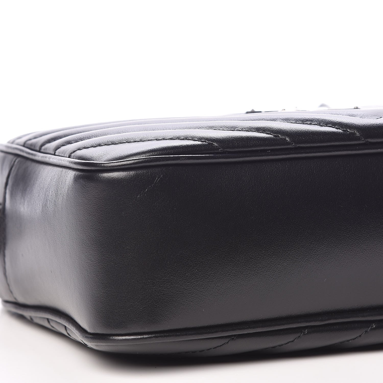 Saint Laurent Calfskin Matelasse Monogram Lou Camera Bag Black 8 of 10