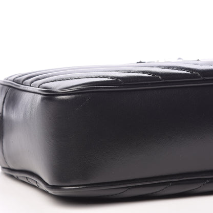 Saint Laurent Calfskin Matelasse Monogram Lou Camera Bag Black 8 of 10