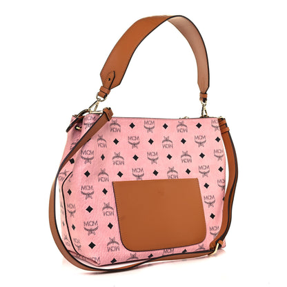 MCM Visetos Medium Klara Hobo Soft Pink 3 of 14