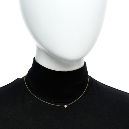 Tiffany 18K Yellow Gold Diamond .17ct Elsa Peretti Diamonds by the Yard Pendant Necklace 2 of 6