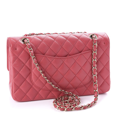 Chanel Caviar Quilted Medium Double Flap Dark Pink 3 of 10
