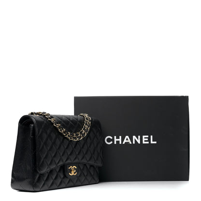 Chanel Caviar Quilted Maxi Double Flap Black 6 of 6
