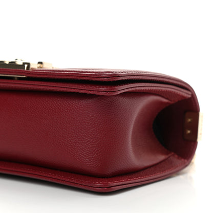 Chanel Caviar Quilted Small Boy Flap Burgundy 10 of 11