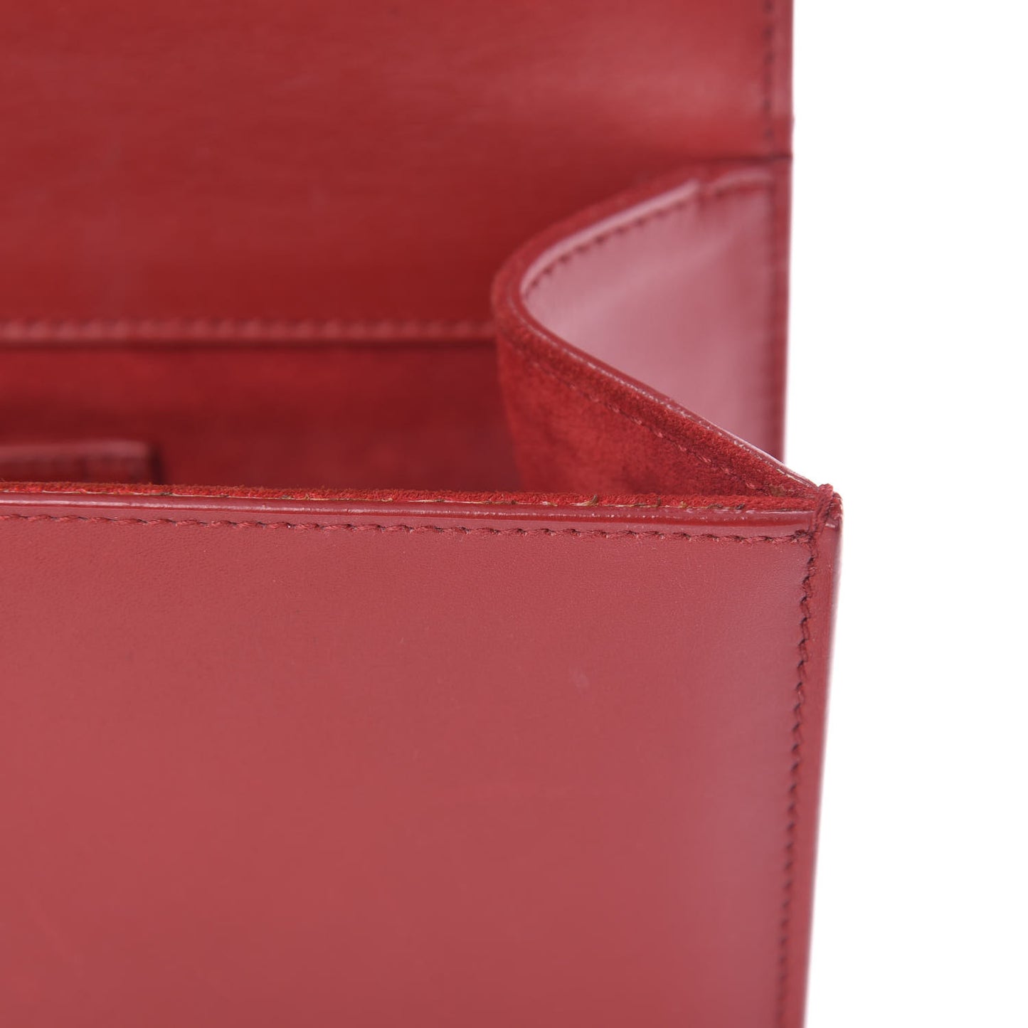 Calfskin Monogram Cassandre Clutch Rouge Orient