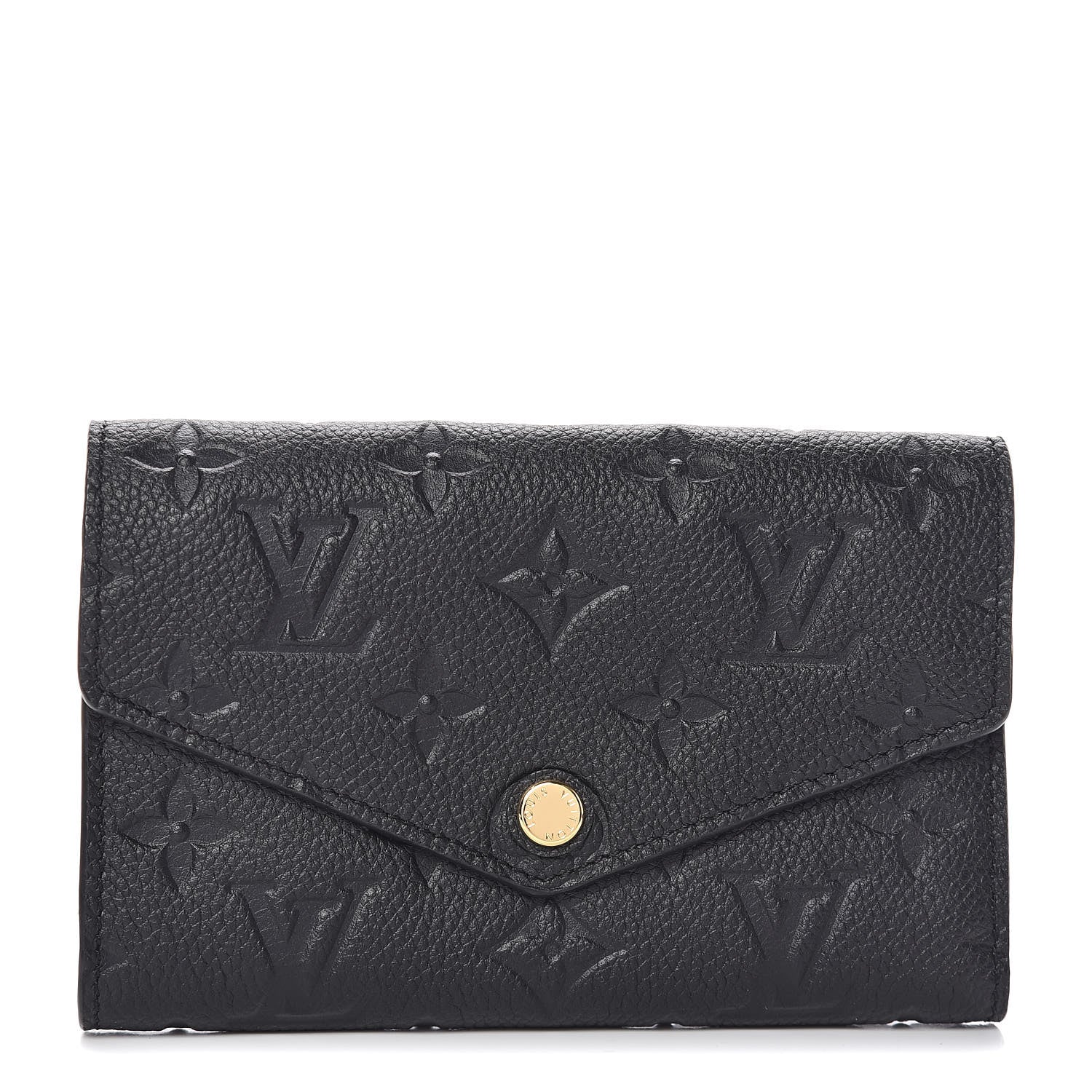 Louis Vuitton Empreinte Compact Curieuse Wallet Black 1 of 8
