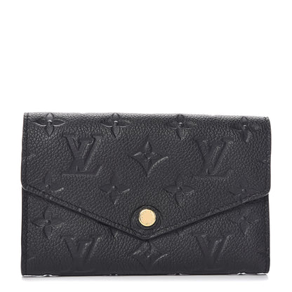 Louis Vuitton Empreinte Compact Curieuse Wallet Black 1 of 8