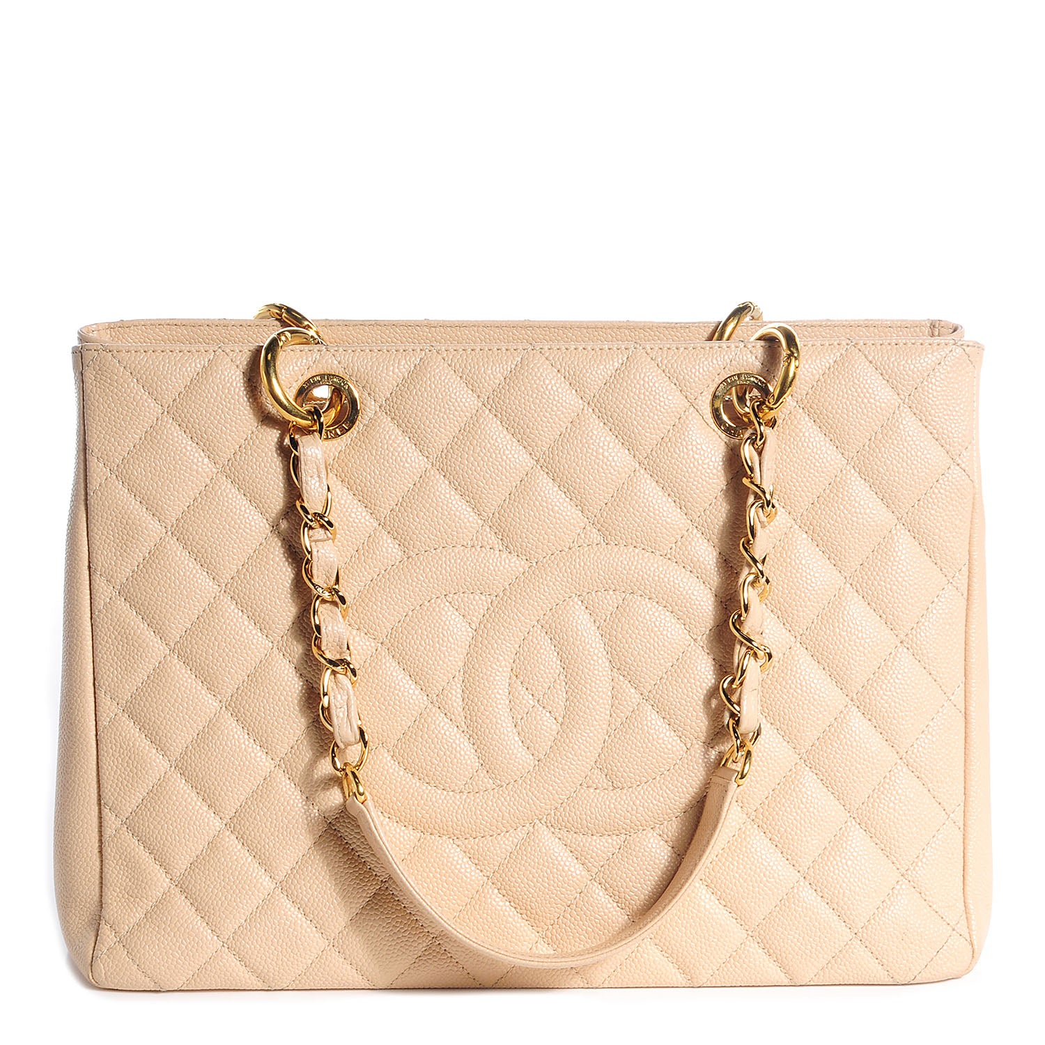 Chanel Caviar Grand Shopping Tote GST Beige Clair 1 of 8