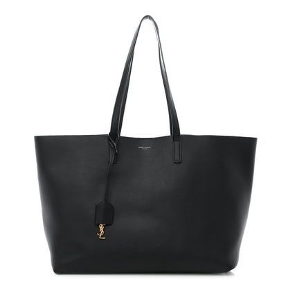 Saint Laurent Calfskin Large Shopping Tote Black 3 of 14