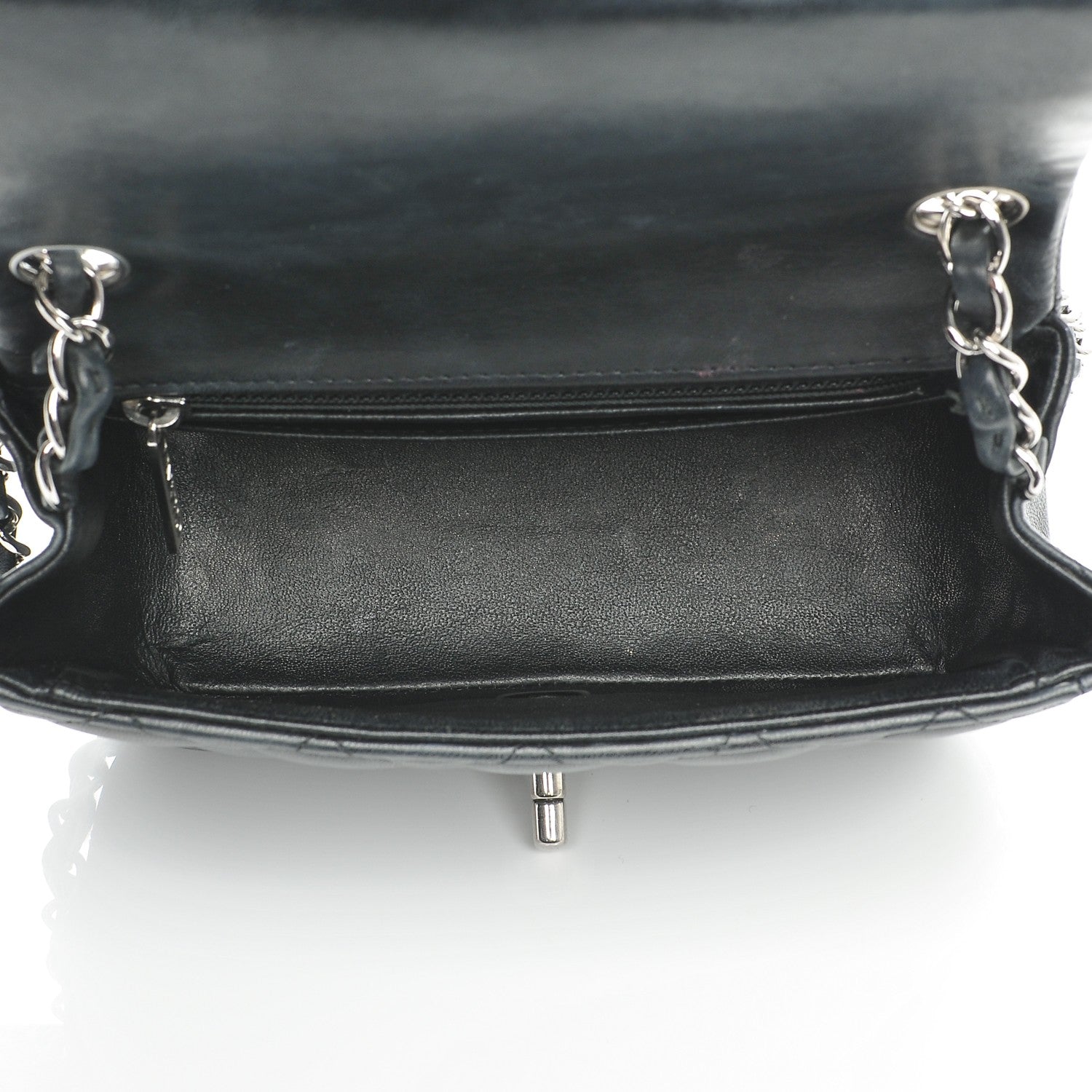Chanel Lambskin Quilted Mini Square Flap Black 8 of 12