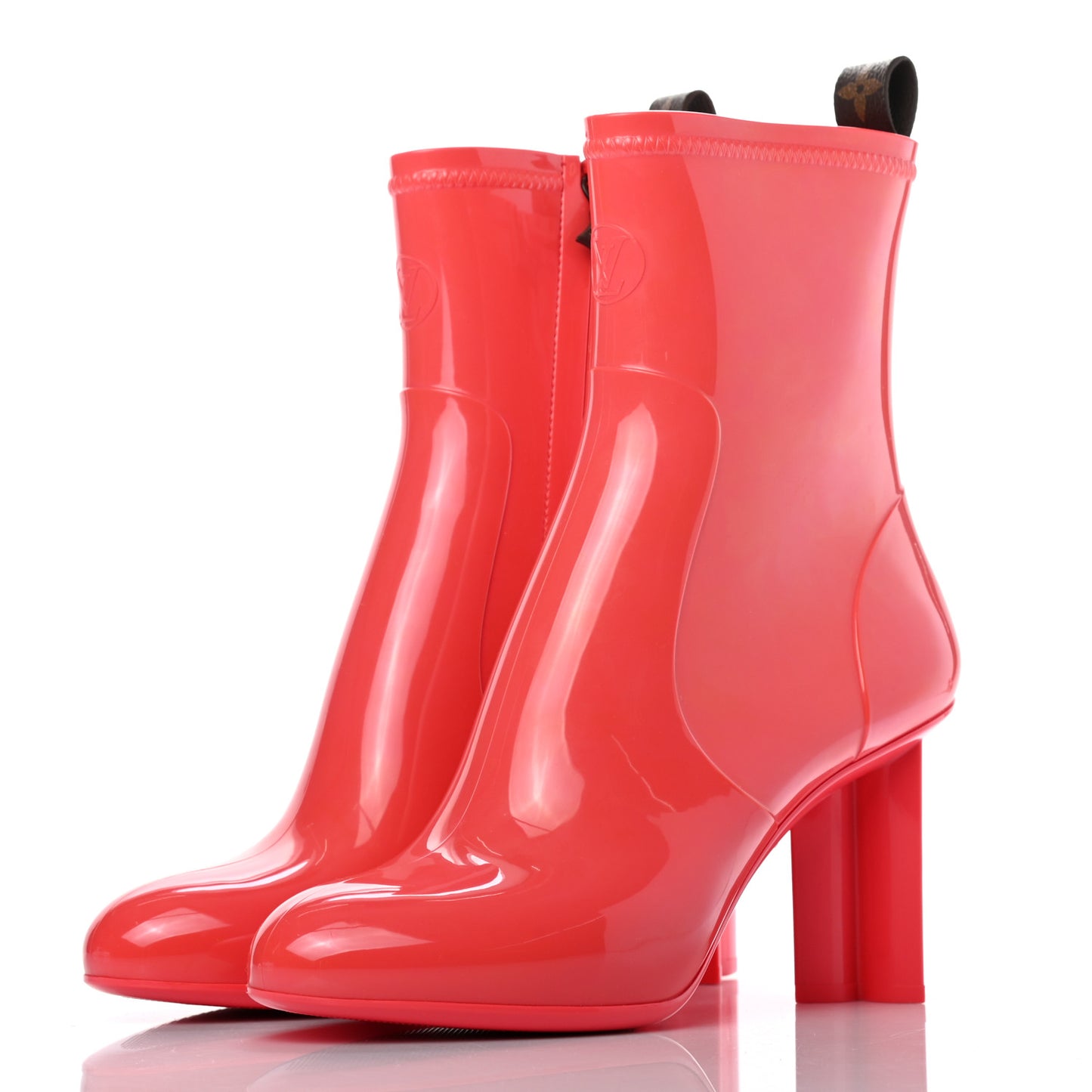 Rubber Silhouette Ankle Boots 39 Corail