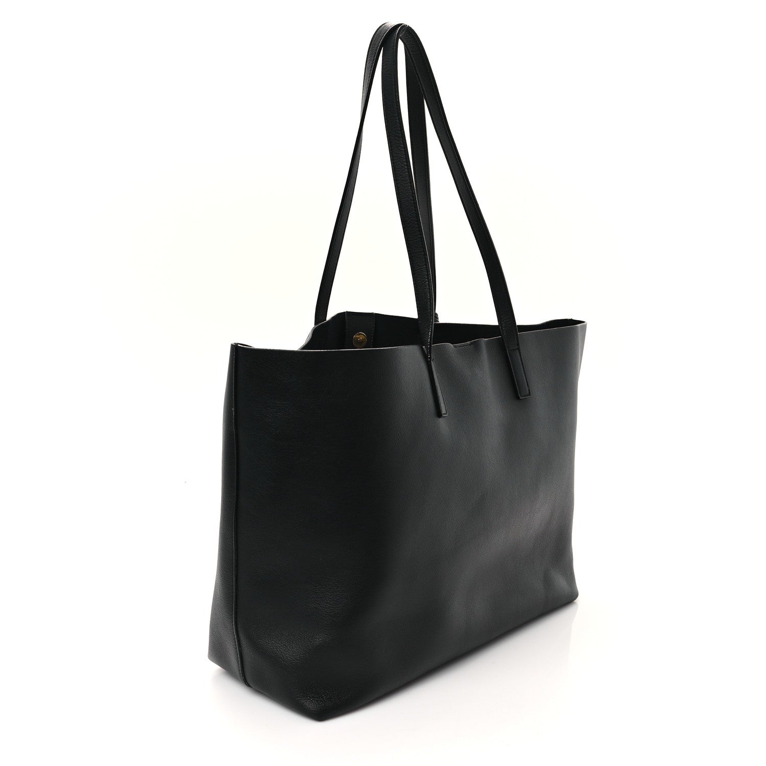 Saint Laurent Calfskin Large Shopping Tote Black 4 of 12