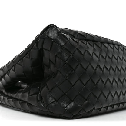 Bottega Veneta Nappa Intrecciato Small Campana Shoulder Bag Black 10 of 11