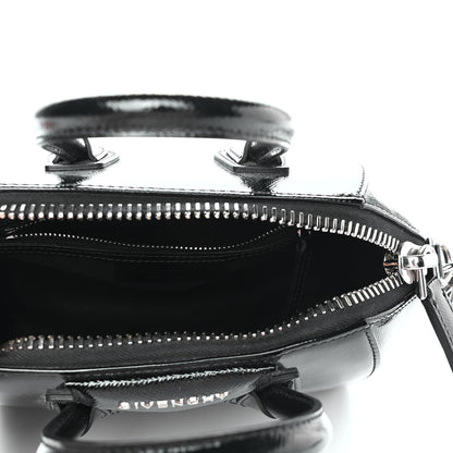 Givenchy Textured Patent Calfskin Mini Antigona Black 5 of 8