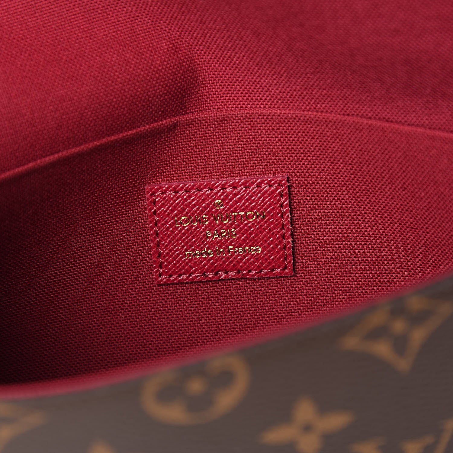 Louis Vuitton Monogram Pochette Felicie Chain Wallet Fuchsia 6 of 11