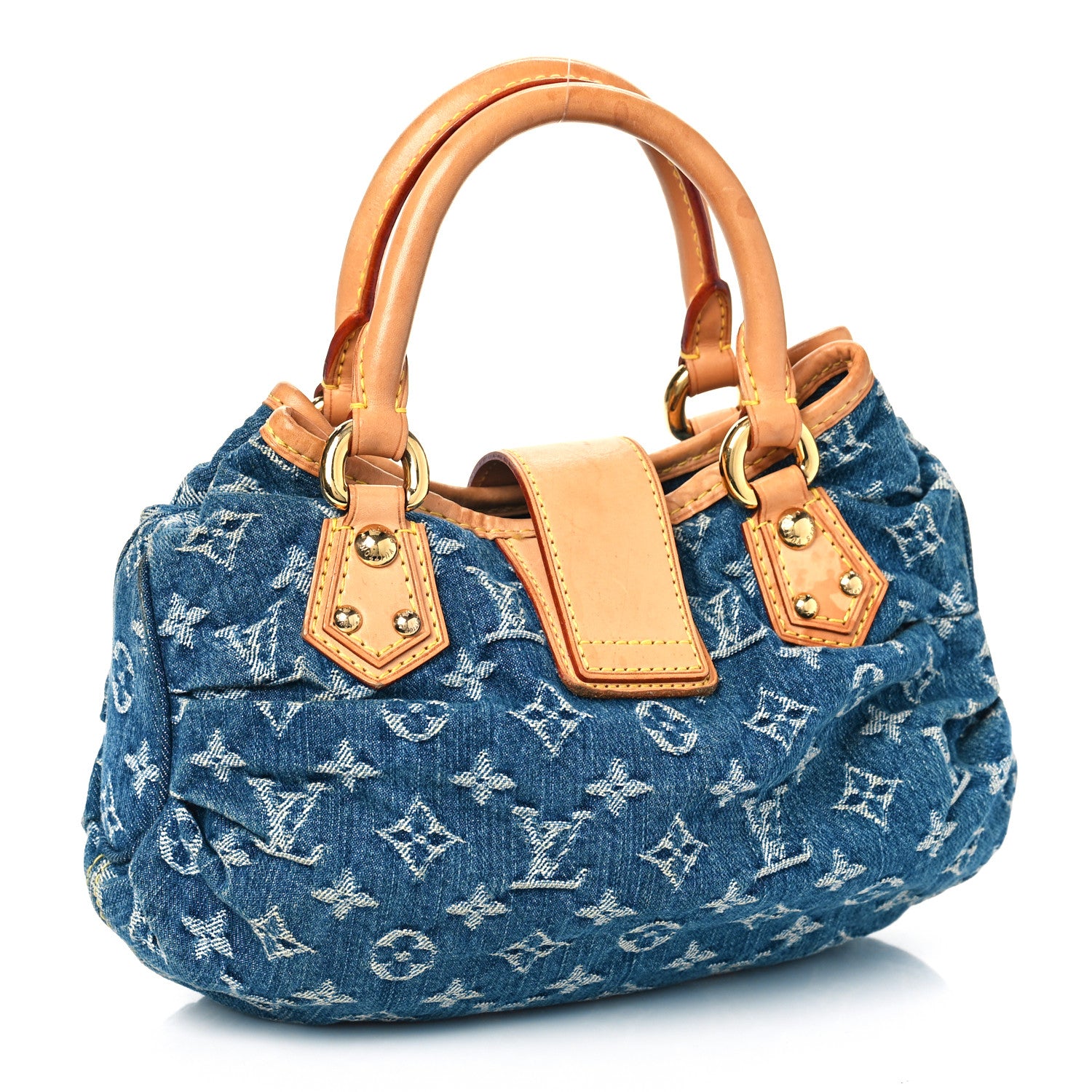 Louis Vuitton Monogram Denim Pleaty Blue 2 of 7