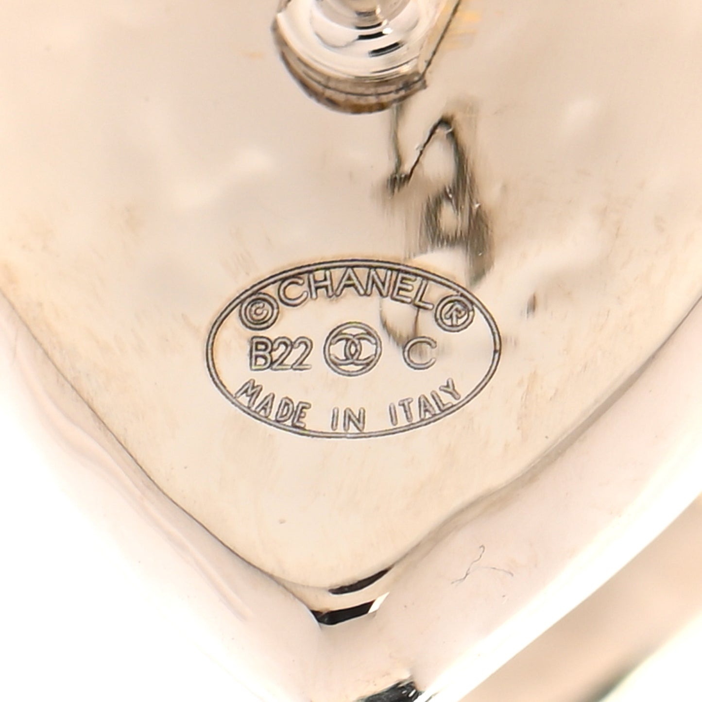 CC Heart Earrings Gold