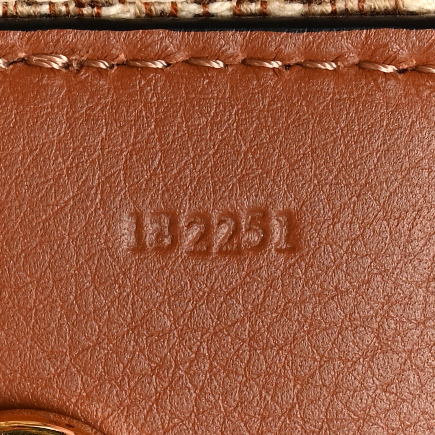 Loewe Calfskin Jacquard Anagram Strap Natural Tan 4 of 6