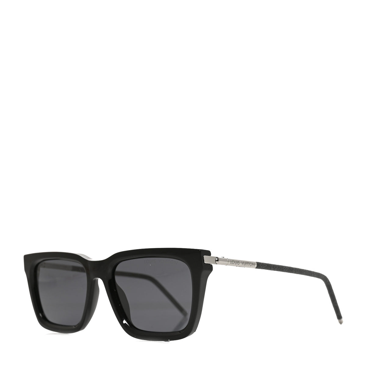Acetate Monogram Blaze Square Sunglasses Z1830U Black