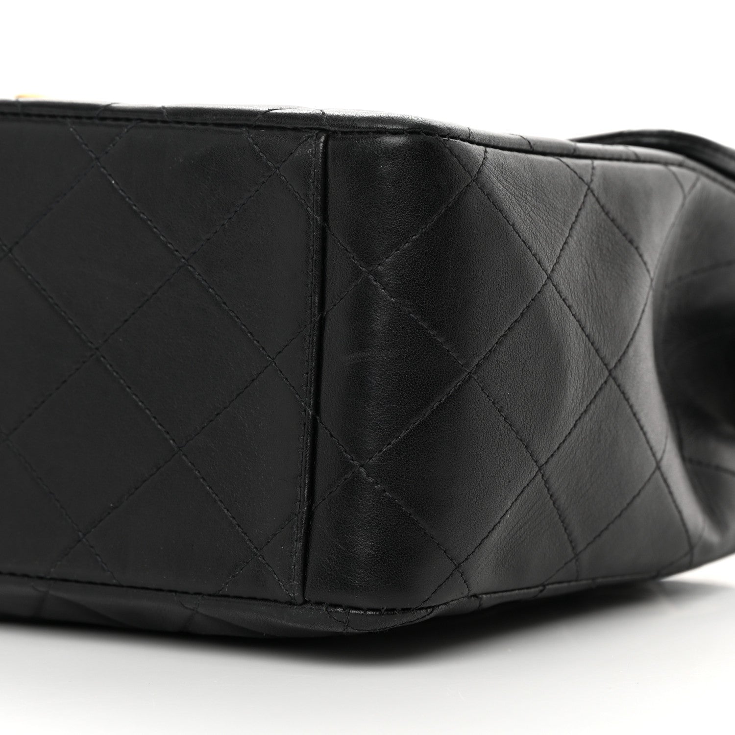 Chanel Lambskin Quilted XL Jumbo Single Flap Black 11 of 24