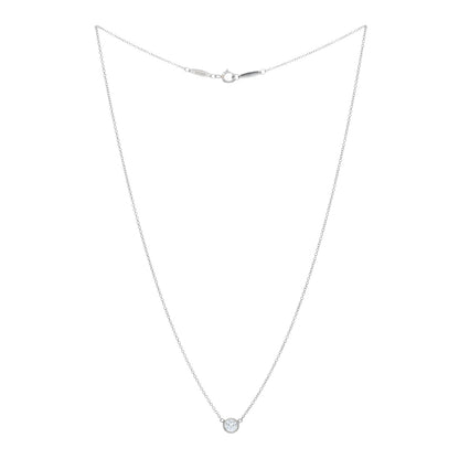 Tiffany Platinum Diamond .40ct Elsa Peretti Diamonds by the Yard Pendant Necklace 2 of 5