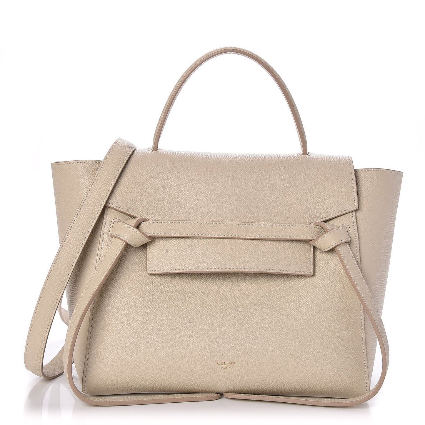 Grained Calfskin Micro Belt Bag Linen