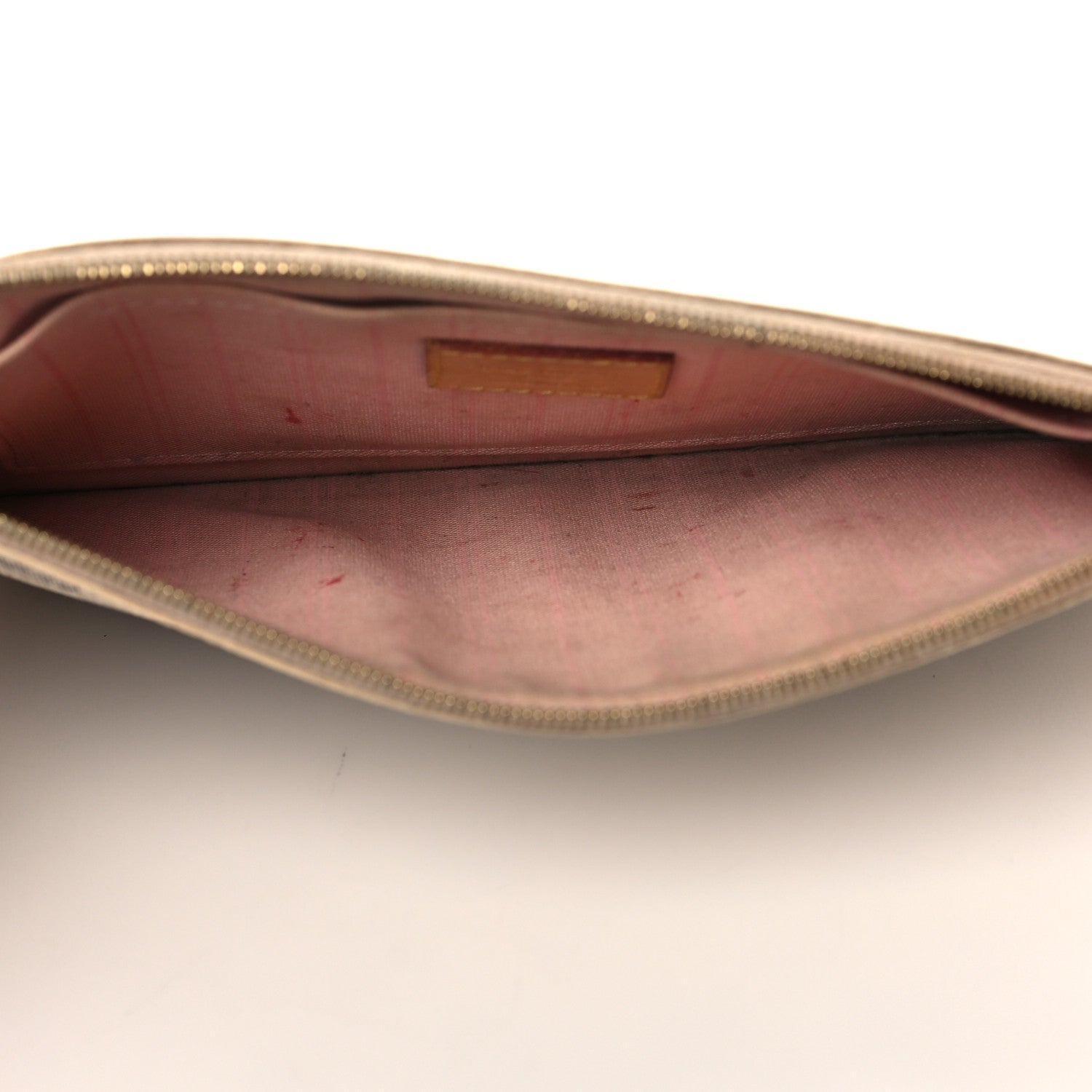 Louis Vuitton Damier Azur Neverfull MM GM Pochette Rose Ballerine 5 of 9