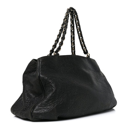 Fendi Crinkled Lambskin Mia Tote Black 3 of 10