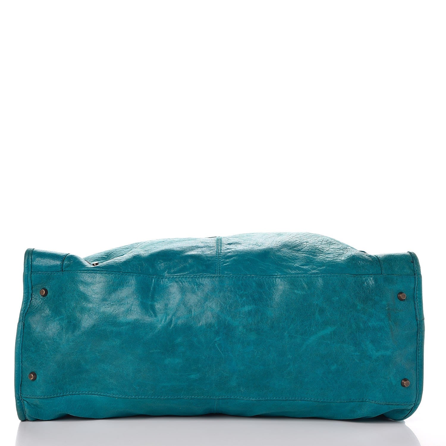 Balenciaga Agneau Classic Hardware Weekender Turquoise 5 of 23