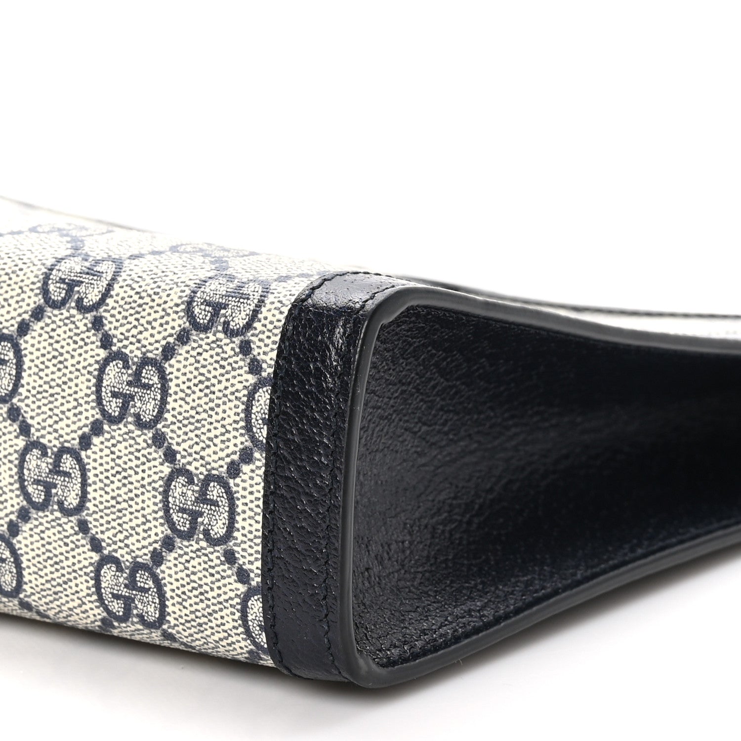 Gucci GG Supreme Monogram Web Ophidia Pouch Beige Blue 10 of 13