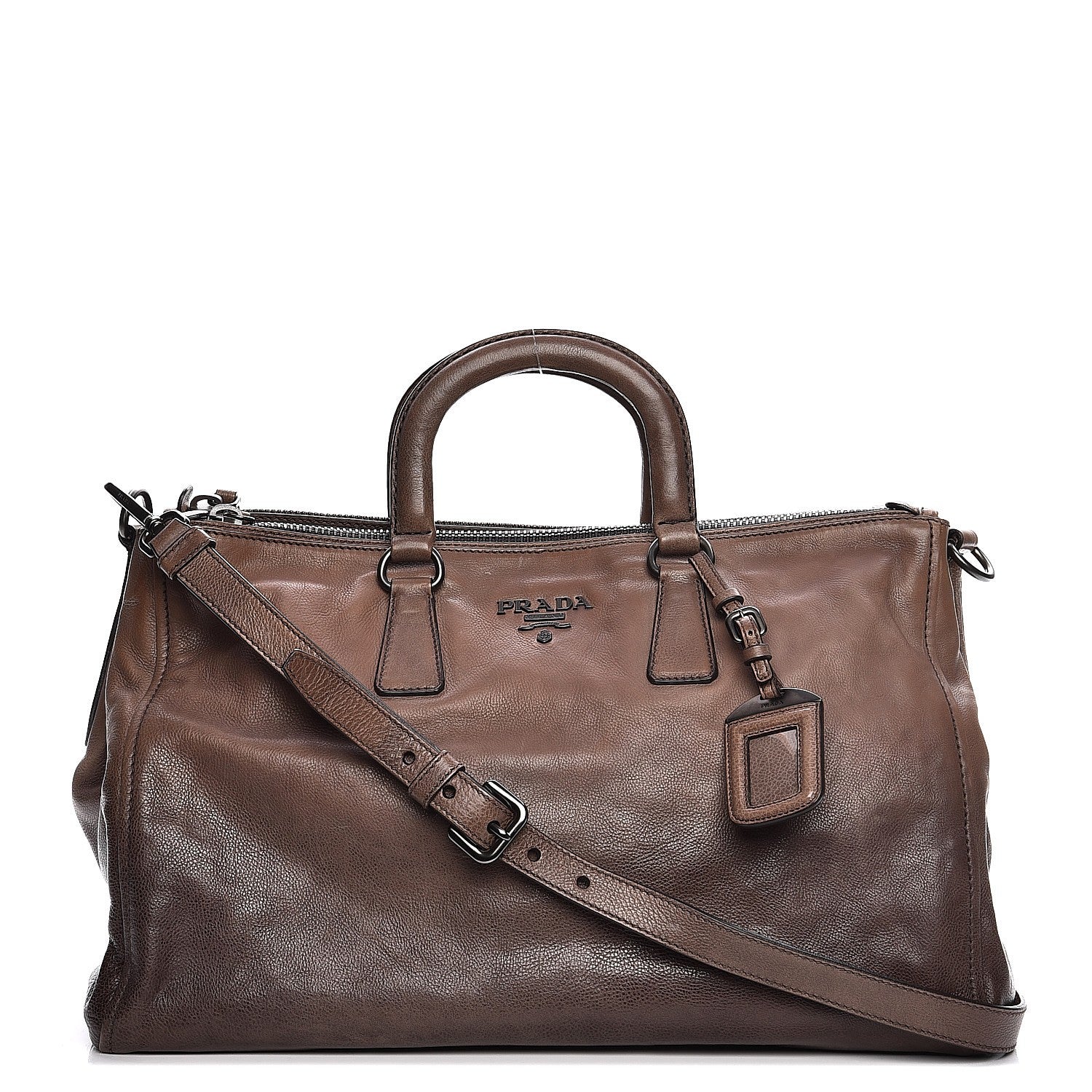 Prada Glace Calf Ombre Bauletto Argilla Sfumato 1 of 12