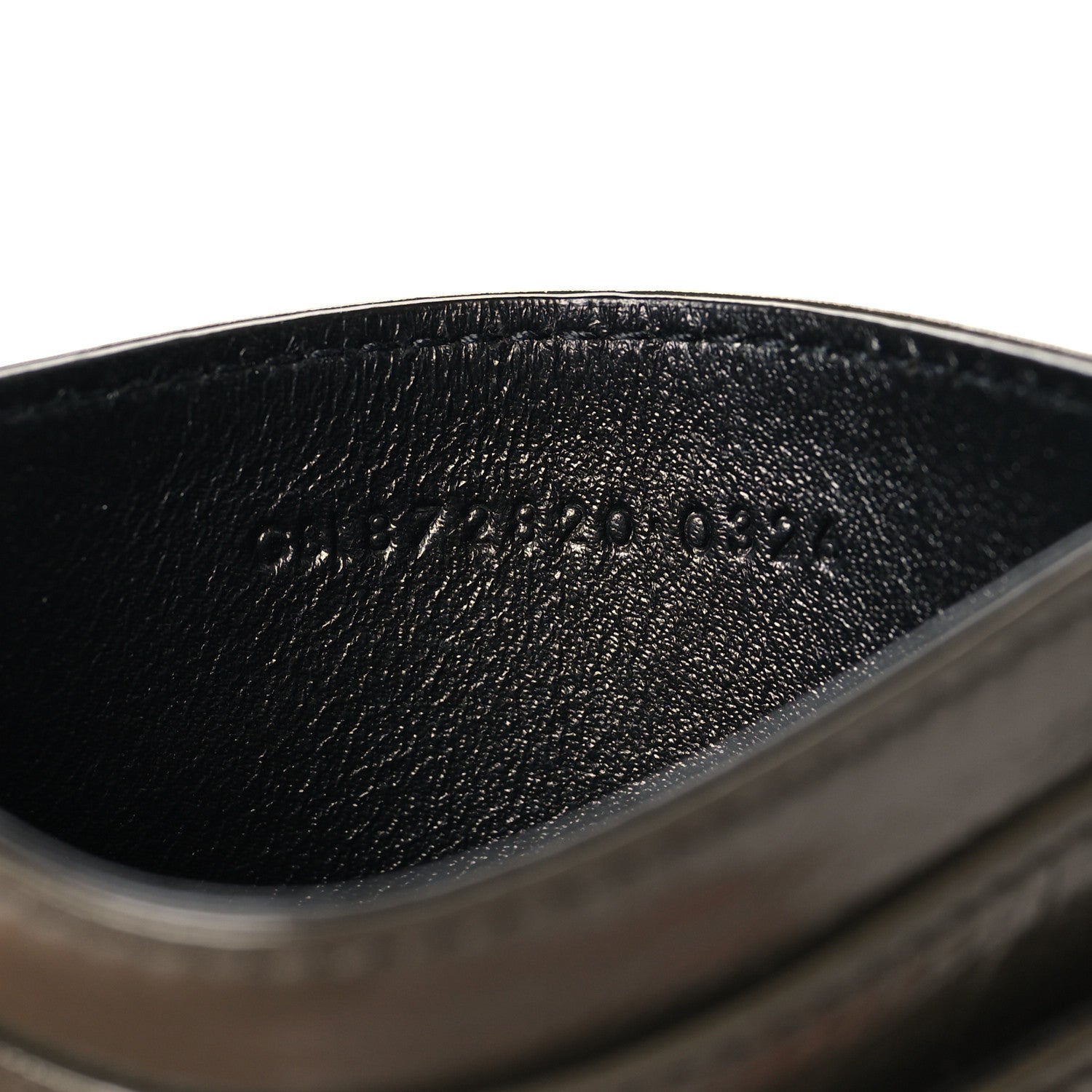 Saint Laurent Crinkled Calfskin Matelasse Monogram Niki Card Case Light Musk 7 of 7