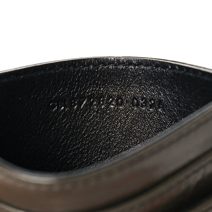 Saint Laurent Crinkled Calfskin Matelasse Monogram Niki Card Case Light Musk 7 of 7